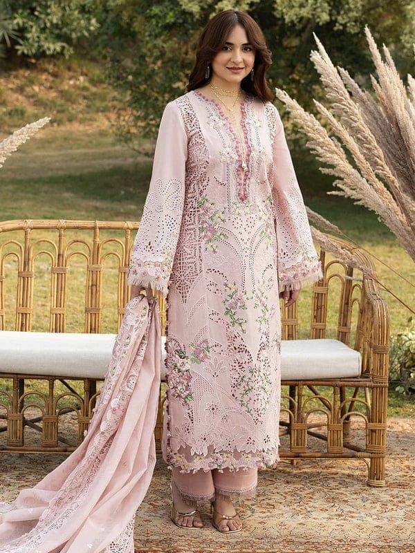 Blush Chikankari Lawn 3 Piece